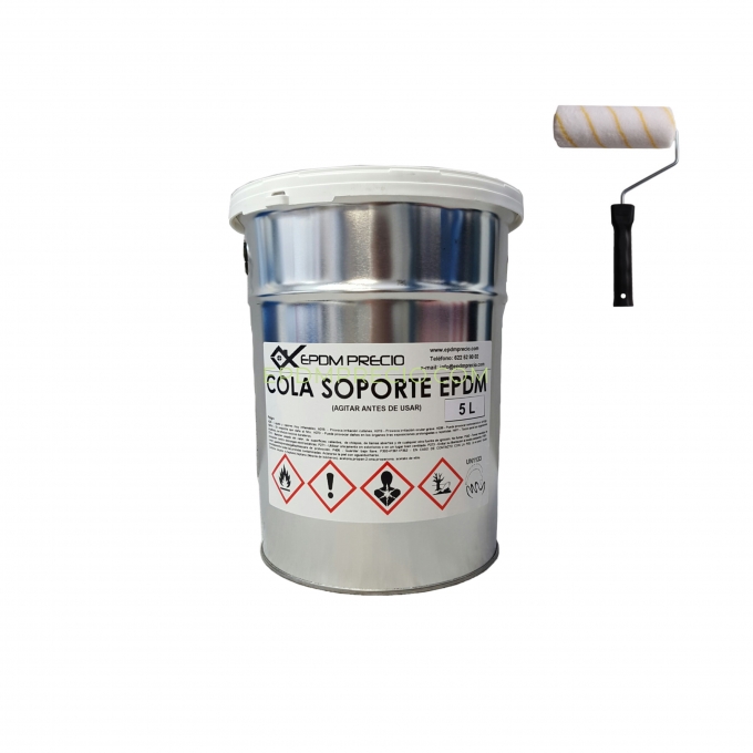 Cola de soporte EPDM 5L + rodillo