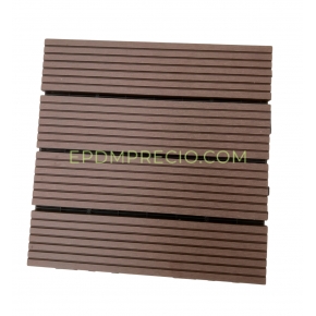 Baldosa WPC sistema click COFFEE 30x30